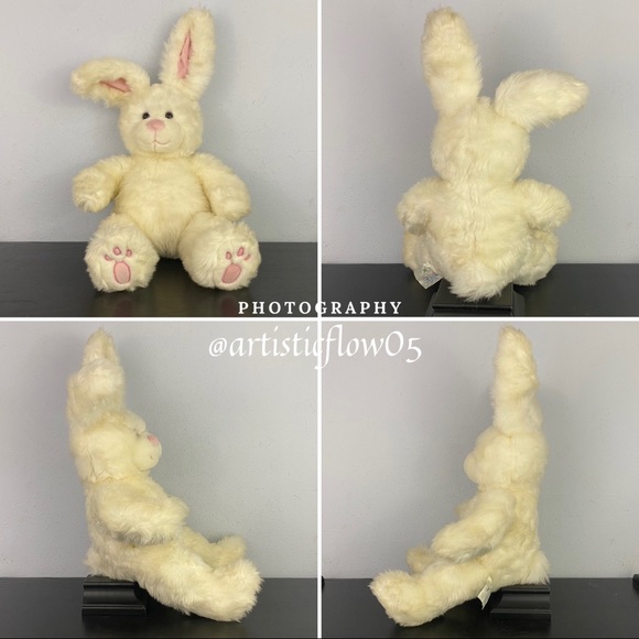 NEW! RARE! 2006 Limited Edition Build a Bear White 18” Springtime Fun Bunny - Picture 8 of 9